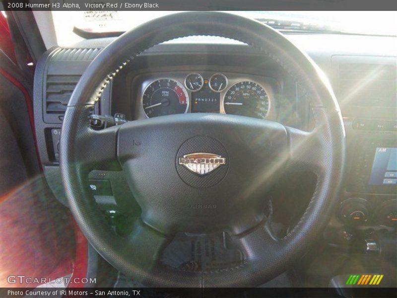 Victory Red / Ebony Black 2008 Hummer H3 Alpha