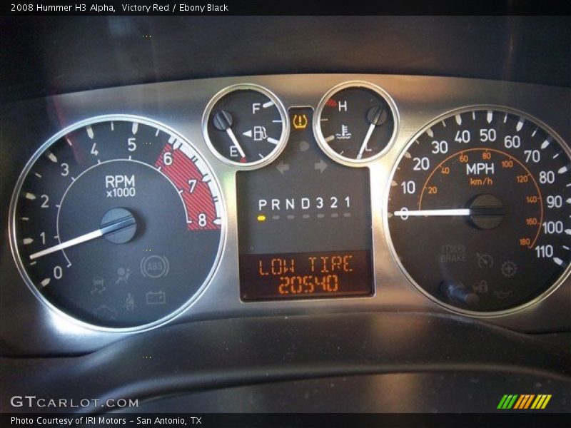 Victory Red / Ebony Black 2008 Hummer H3 Alpha