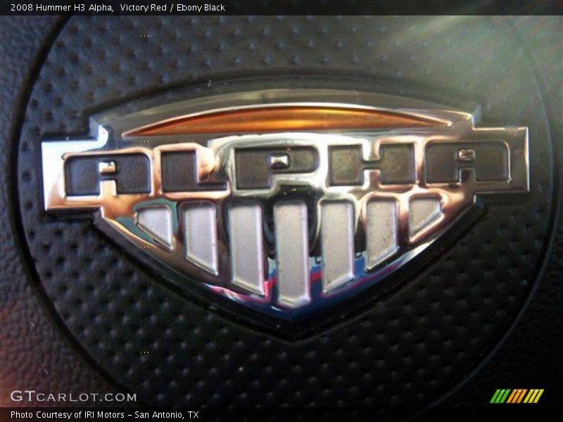 Victory Red / Ebony Black 2008 Hummer H3 Alpha