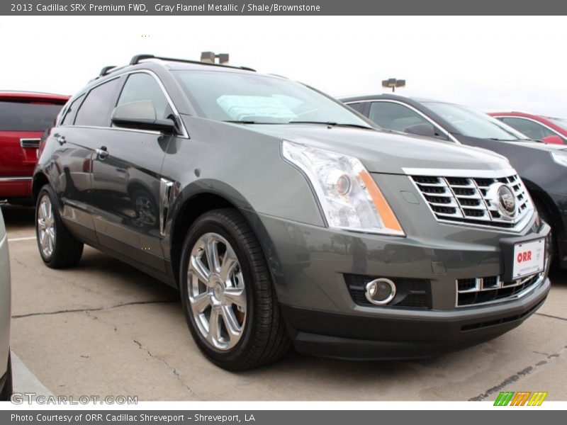 Gray Flannel Metallic / Shale/Brownstone 2013 Cadillac SRX Premium FWD