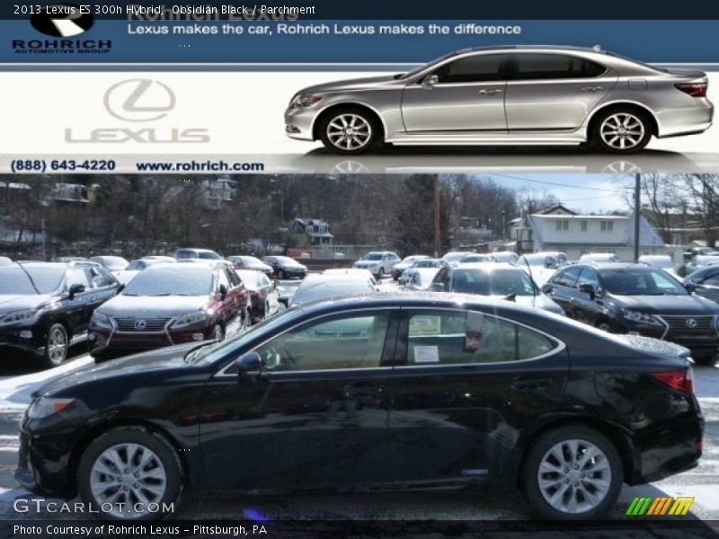 Obsidian Black / Parchment 2013 Lexus ES 300h Hybrid