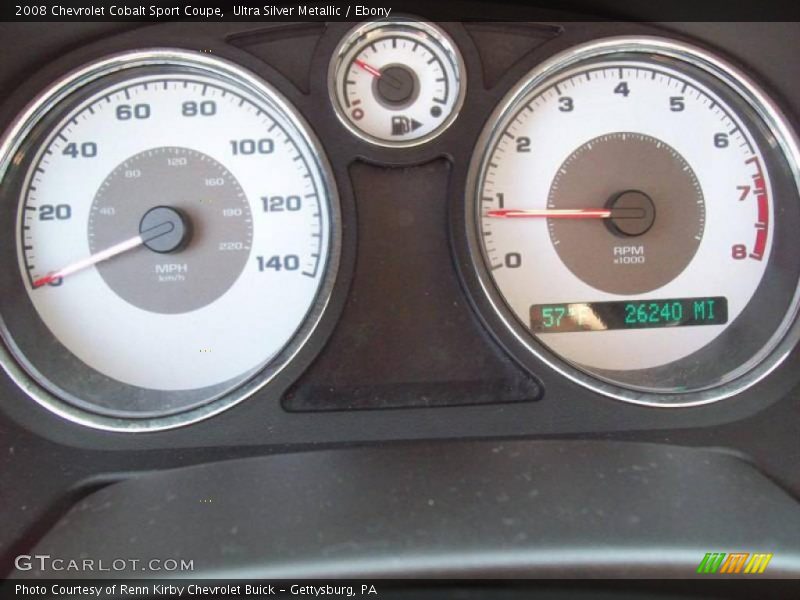 Ultra Silver Metallic / Ebony 2008 Chevrolet Cobalt Sport Coupe