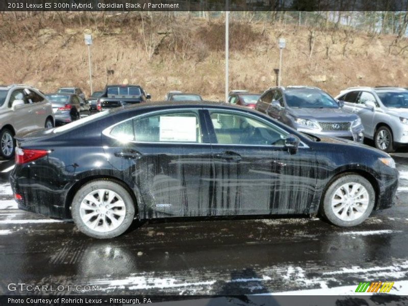 Obsidian Black / Parchment 2013 Lexus ES 300h Hybrid