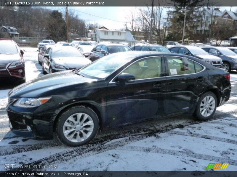 Obsidian Black / Parchment 2013 Lexus ES 300h Hybrid