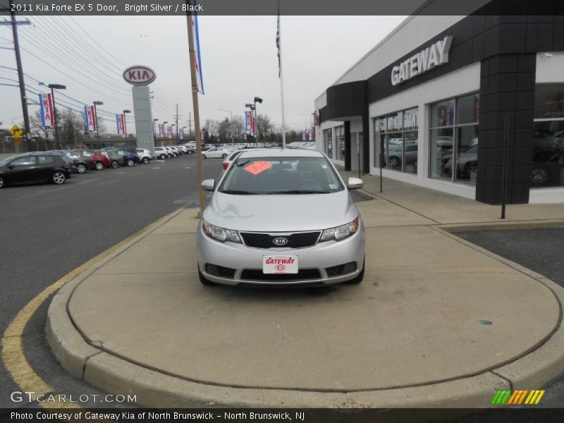 Bright Silver / Black 2011 Kia Forte EX 5 Door