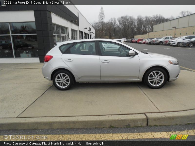 Bright Silver / Black 2011 Kia Forte EX 5 Door