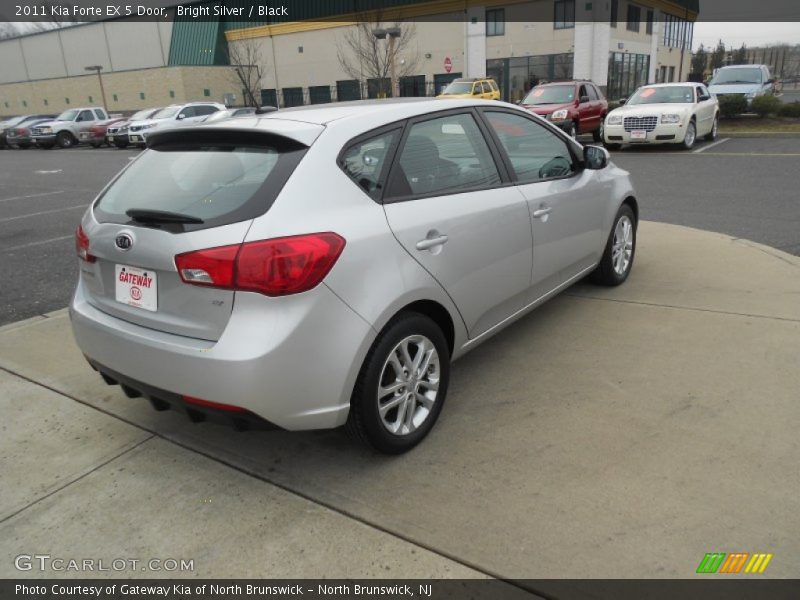 Bright Silver / Black 2011 Kia Forte EX 5 Door