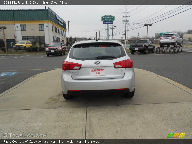 Bright Silver / Black 2011 Kia Forte EX 5 Door