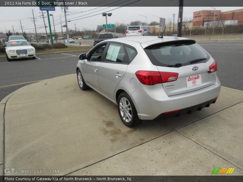 Bright Silver / Black 2011 Kia Forte EX 5 Door