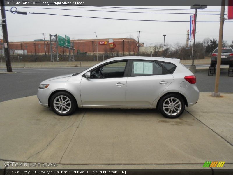 Bright Silver / Black 2011 Kia Forte EX 5 Door