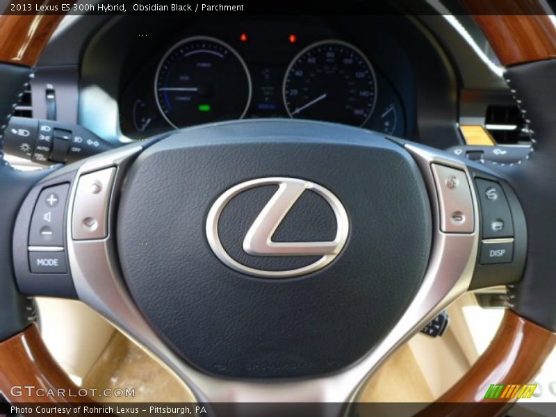 Obsidian Black / Parchment 2013 Lexus ES 300h Hybrid
