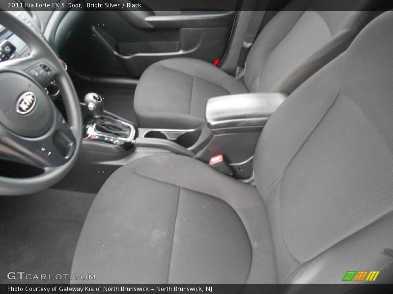 Bright Silver / Black 2011 Kia Forte EX 5 Door