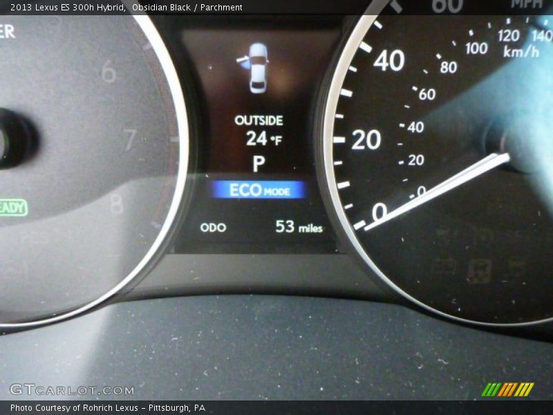 Obsidian Black / Parchment 2013 Lexus ES 300h Hybrid