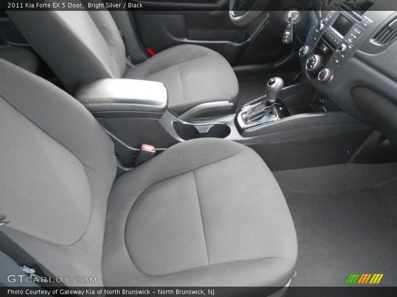 Bright Silver / Black 2011 Kia Forte EX 5 Door