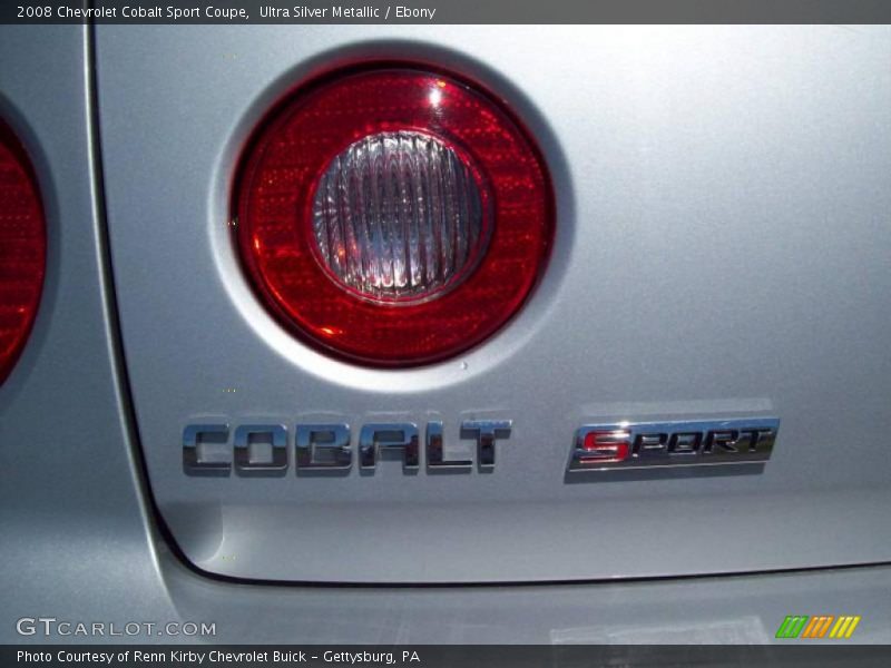 Ultra Silver Metallic / Ebony 2008 Chevrolet Cobalt Sport Coupe