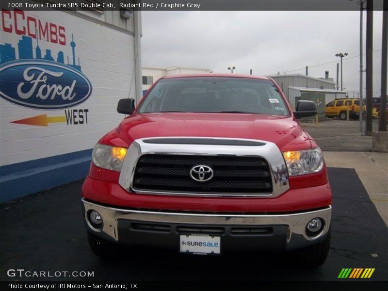 Radiant Red / Graphite Gray 2008 Toyota Tundra SR5 Double Cab
