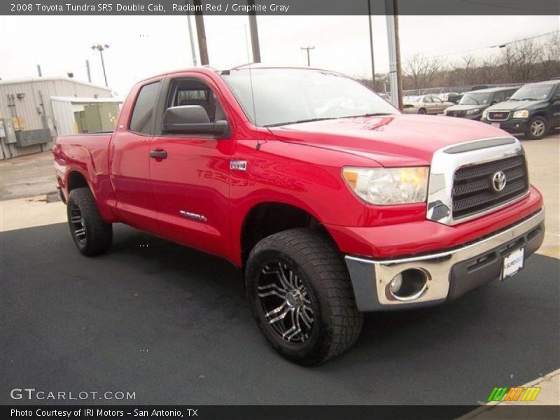 Radiant Red / Graphite Gray 2008 Toyota Tundra SR5 Double Cab