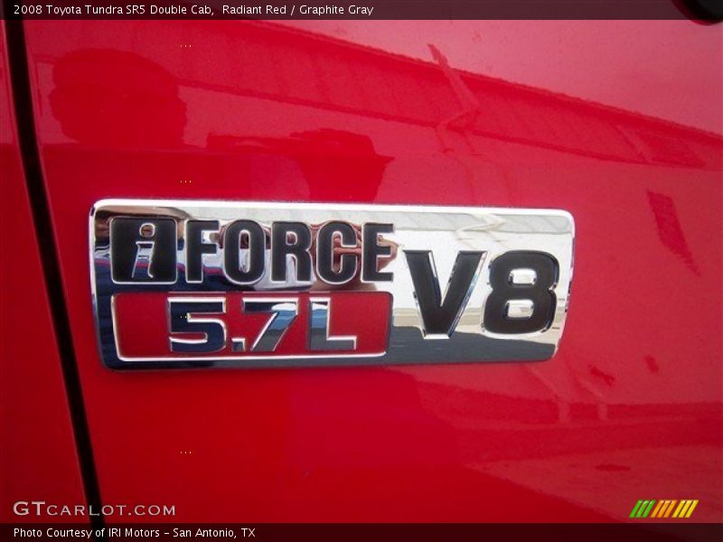 Radiant Red / Graphite Gray 2008 Toyota Tundra SR5 Double Cab