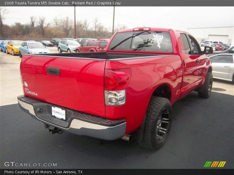 Radiant Red / Graphite Gray 2008 Toyota Tundra SR5 Double Cab