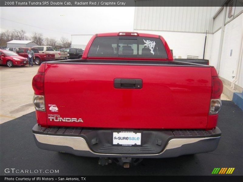 Radiant Red / Graphite Gray 2008 Toyota Tundra SR5 Double Cab
