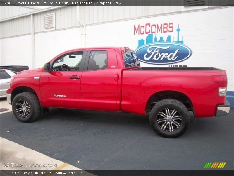 Radiant Red / Graphite Gray 2008 Toyota Tundra SR5 Double Cab