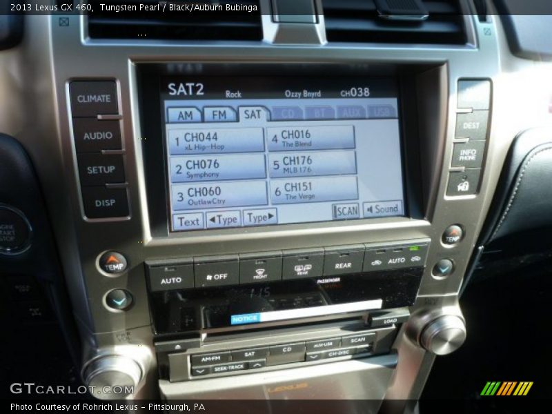 Tungsten Pearl / Black/Auburn Bubinga 2013 Lexus GX 460