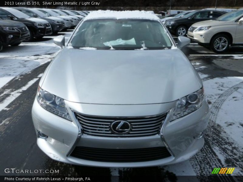 Silver Lining Metallic / Light Gray 2013 Lexus ES 350