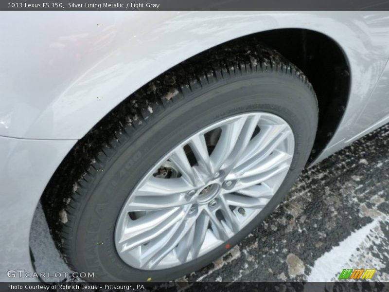 Silver Lining Metallic / Light Gray 2013 Lexus ES 350