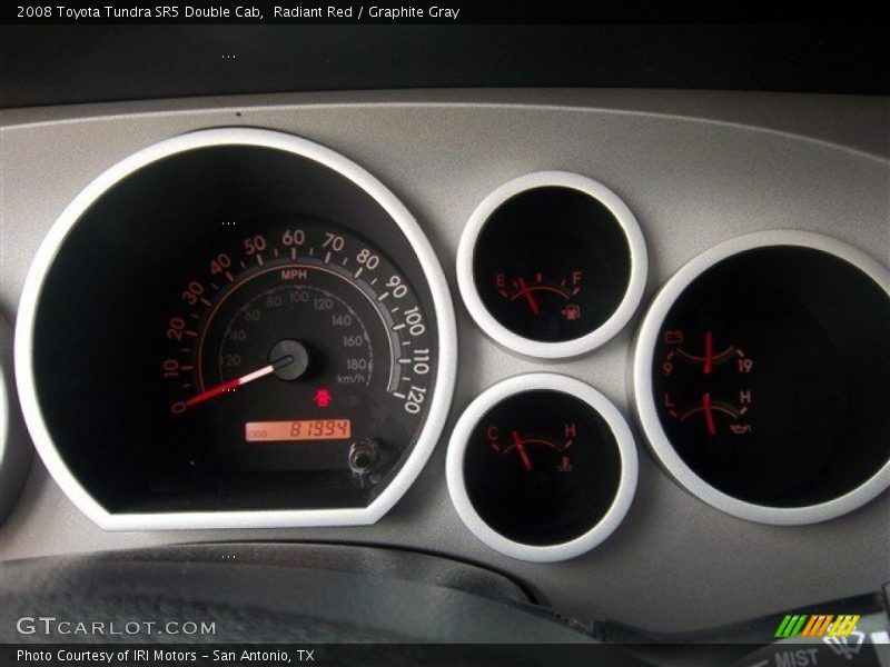 Radiant Red / Graphite Gray 2008 Toyota Tundra SR5 Double Cab