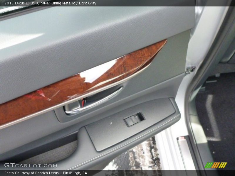 Silver Lining Metallic / Light Gray 2013 Lexus ES 350