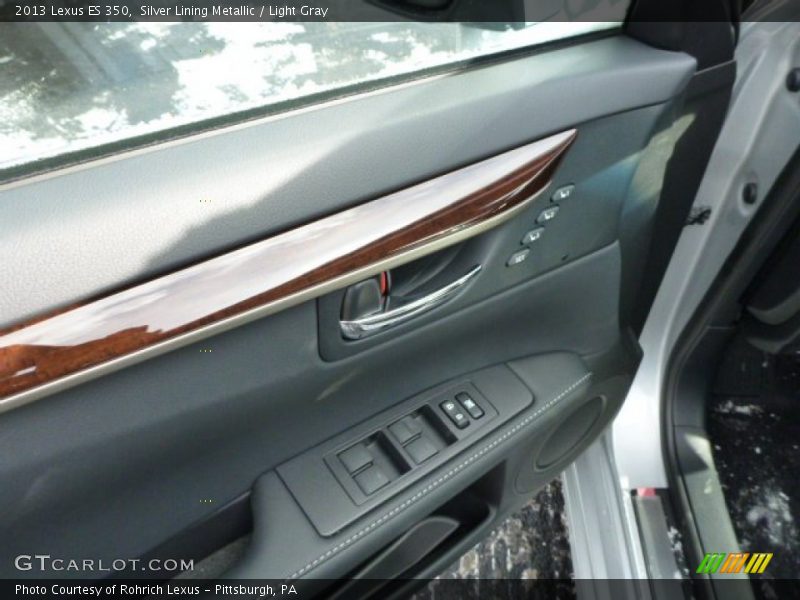 Silver Lining Metallic / Light Gray 2013 Lexus ES 350