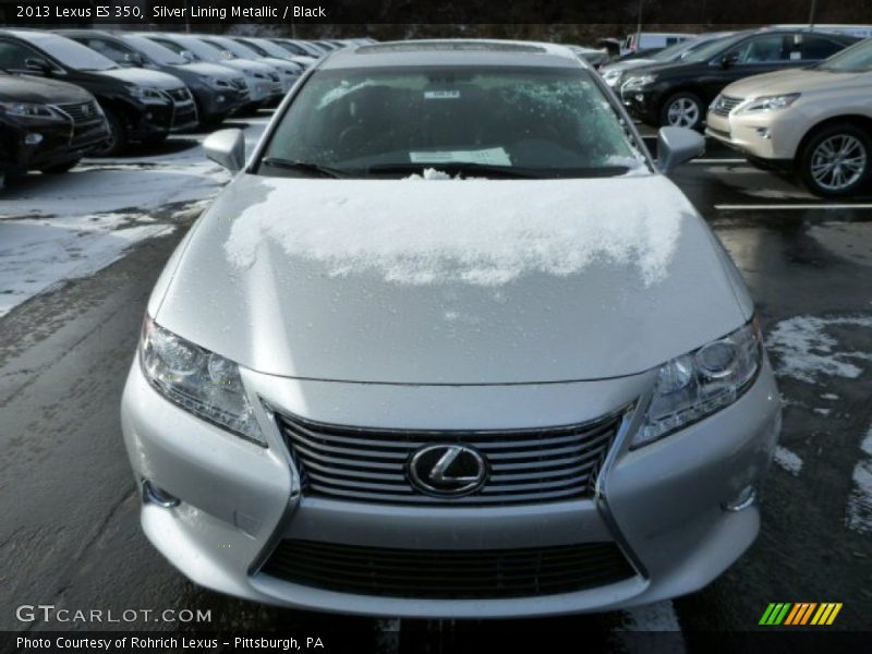 Silver Lining Metallic / Black 2013 Lexus ES 350