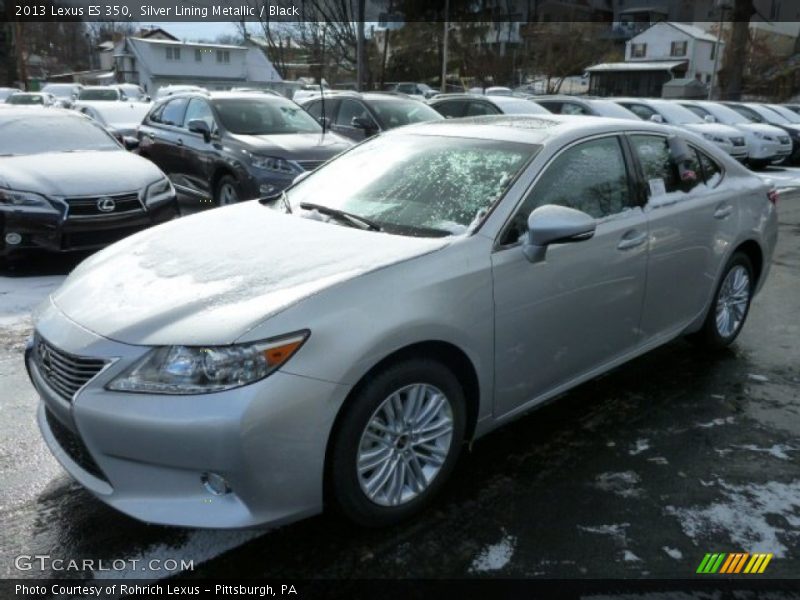 Silver Lining Metallic / Black 2013 Lexus ES 350