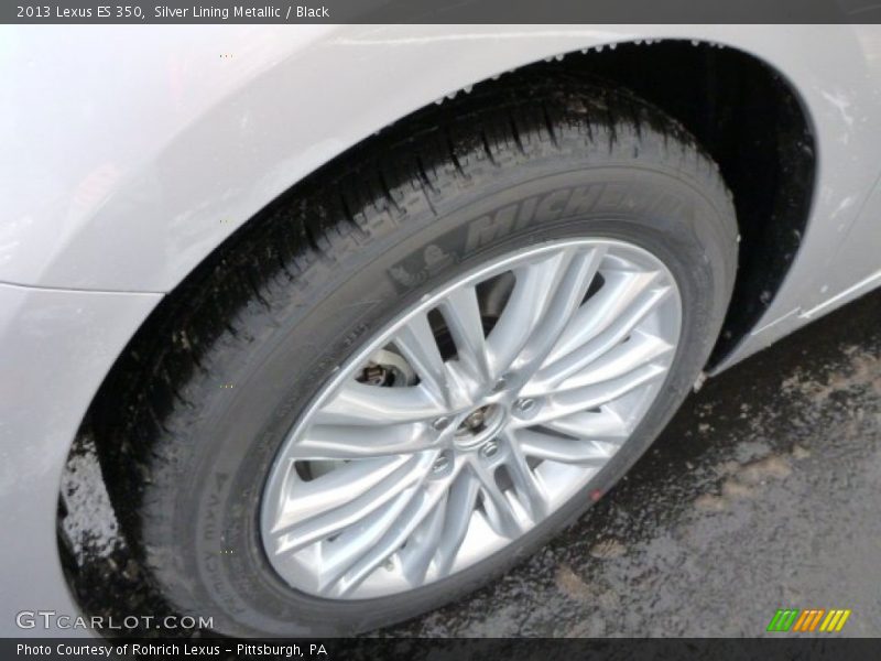 Silver Lining Metallic / Black 2013 Lexus ES 350