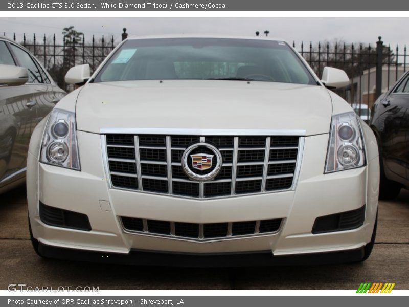 White Diamond Tricoat / Cashmere/Cocoa 2013 Cadillac CTS 3.0 Sedan