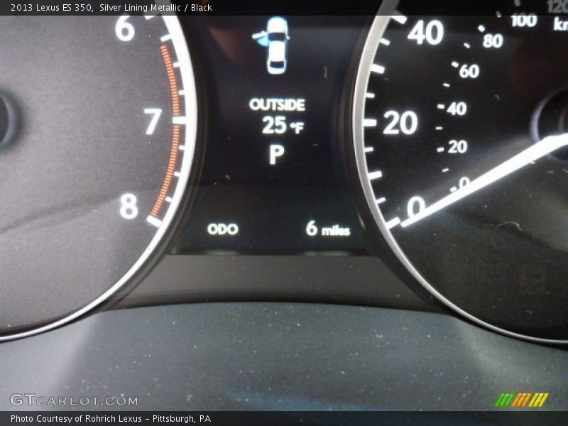Silver Lining Metallic / Black 2013 Lexus ES 350