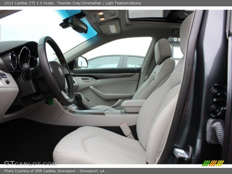 Thunder Gray ChromaFlair / Light Titanium/Ebony 2013 Cadillac CTS 3.0 Sedan