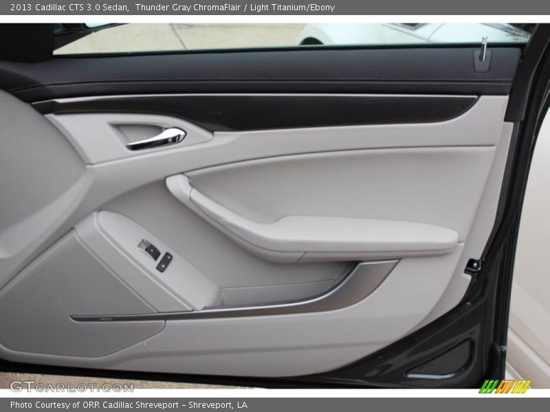 Thunder Gray ChromaFlair / Light Titanium/Ebony 2013 Cadillac CTS 3.0 Sedan