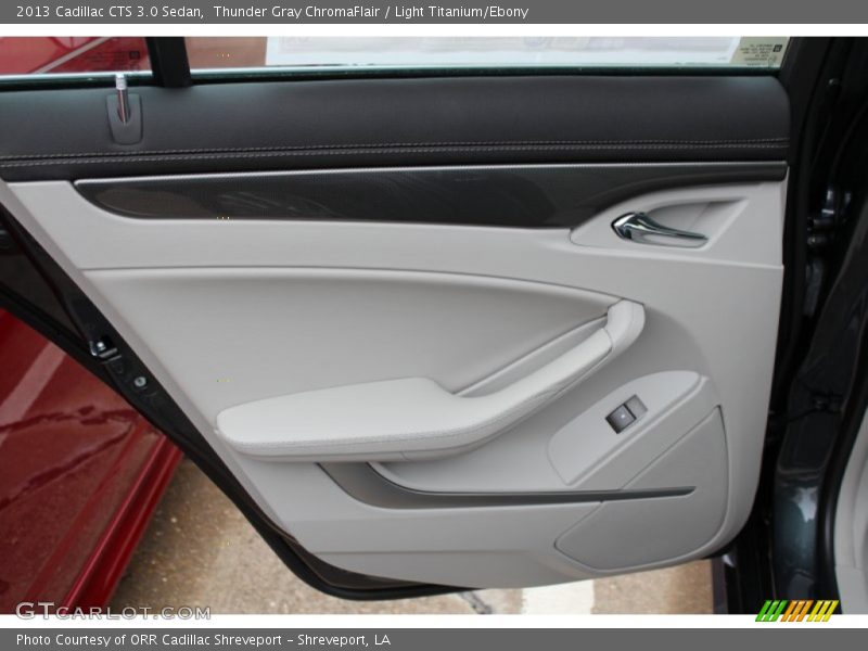 Thunder Gray ChromaFlair / Light Titanium/Ebony 2013 Cadillac CTS 3.0 Sedan