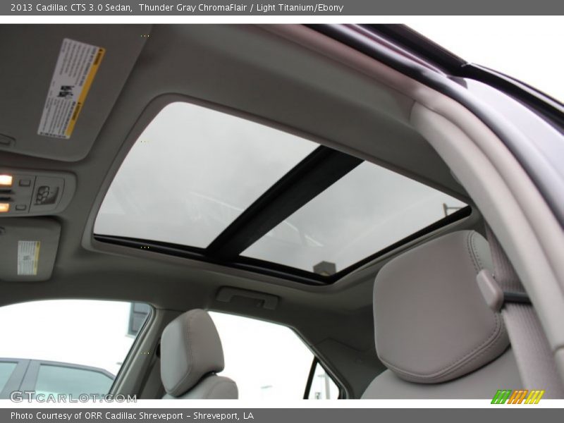 Thunder Gray ChromaFlair / Light Titanium/Ebony 2013 Cadillac CTS 3.0 Sedan