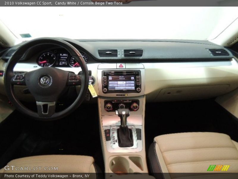 Candy White / Cornsilk Beige Two Tone 2010 Volkswagen CC Sport