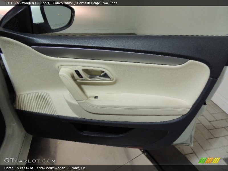 Candy White / Cornsilk Beige Two Tone 2010 Volkswagen CC Sport