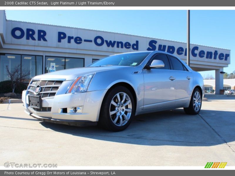 Light Platinum / Light Titanium/Ebony 2008 Cadillac CTS Sedan