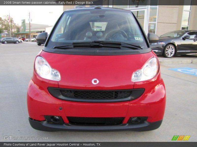 Rally Red / Design Black 2008 Smart fortwo passion cabriolet