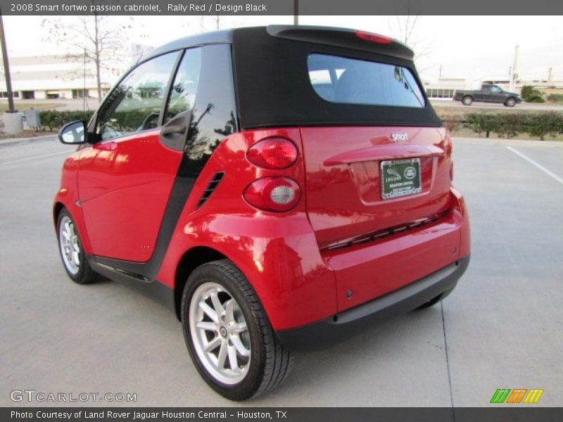 Rally Red / Design Black 2008 Smart fortwo passion cabriolet
