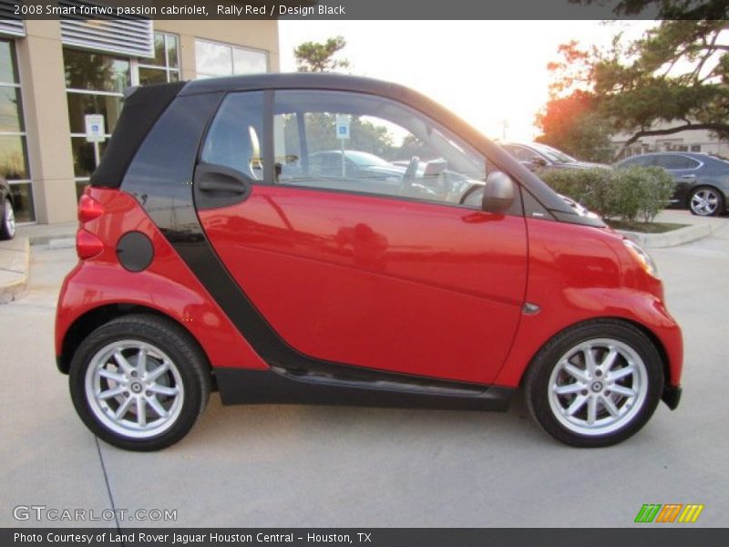 Rally Red / Design Black 2008 Smart fortwo passion cabriolet
