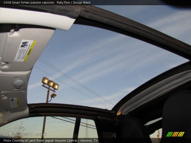 Sunroof of 2008 fortwo passion cabriolet
