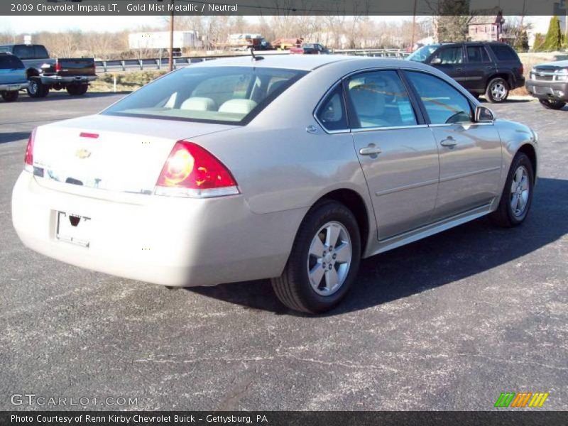 Gold Mist Metallic / Neutral 2009 Chevrolet Impala LT