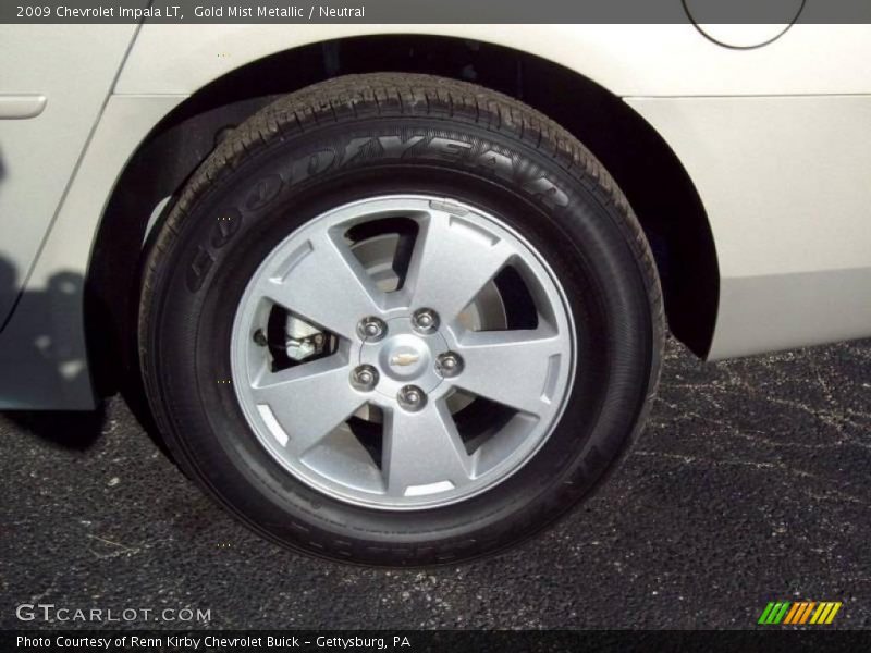 Gold Mist Metallic / Neutral 2009 Chevrolet Impala LT