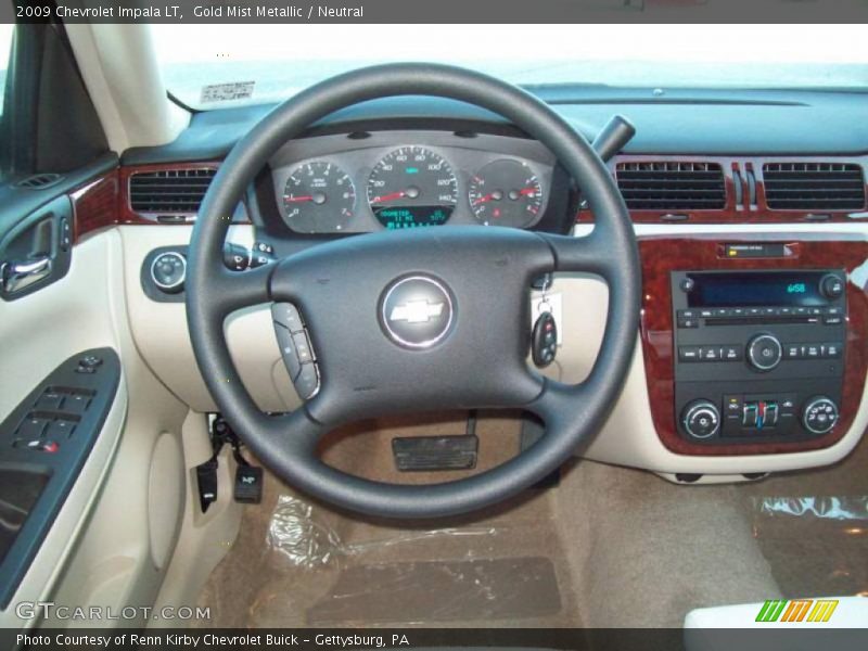 Gold Mist Metallic / Neutral 2009 Chevrolet Impala LT